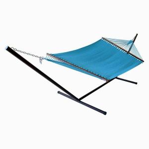 Portable polyester Rope 2 Person Heavy Duty Hammock with stand for Outdoor Patio Garden Backyard 