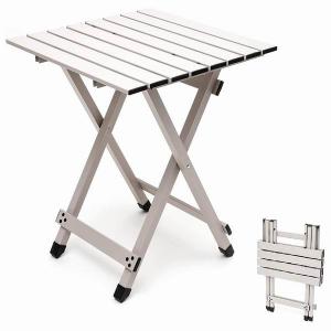 Lightweight Aluminum Portable Camping Picnic Foldable Camp Table for Cooking Beach Hiking Travel Fishing BBQ Indoor Outdoor