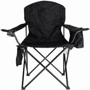 Outdoor Portable Foldinng Camping Chair with with Built-in 4 Can Cooler For Adults