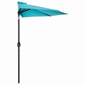 Patio Half Round Patio Half Umbrella Wall Balcony Halfrund Sunshade Market Yard Garden Parasol