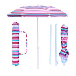 7FT Beach Portable Sunshade Umbrella with Sand Anchor, Tilt, Carry Bag, for Sand