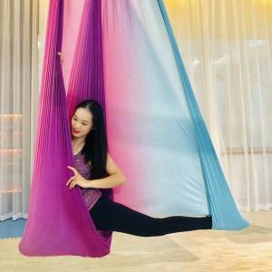 Yoga Swing Hammock - Aerial Silks Fabric for Home, Antigravity Yoga, Inversion Exercises, Yoga Starter Kit for All Levels