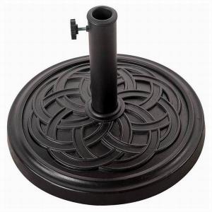 Outdoor Heavy Duty Stand Decorative Cast Stone Patio Umbrella Base Resin , Fit for 1.5&1.9 inch Umbrella Pole