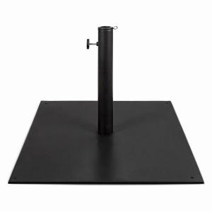 Square Patio Steel Umbrella Base Stand Square Outdoor Umbrella Stand Heavy Duty for Deck Yard Poolside Garden 38.5lb