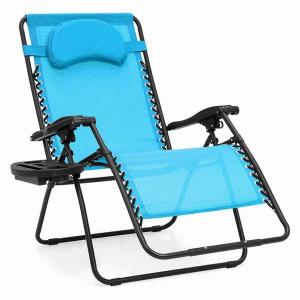 Adjustable XL Wide Zero Gravity Comfortable Lounge Anti-Gravity Chair with Headrest and Side Table  